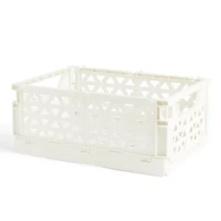 Caisse pliable beige pastel 9,1L- 33x23xH14cm