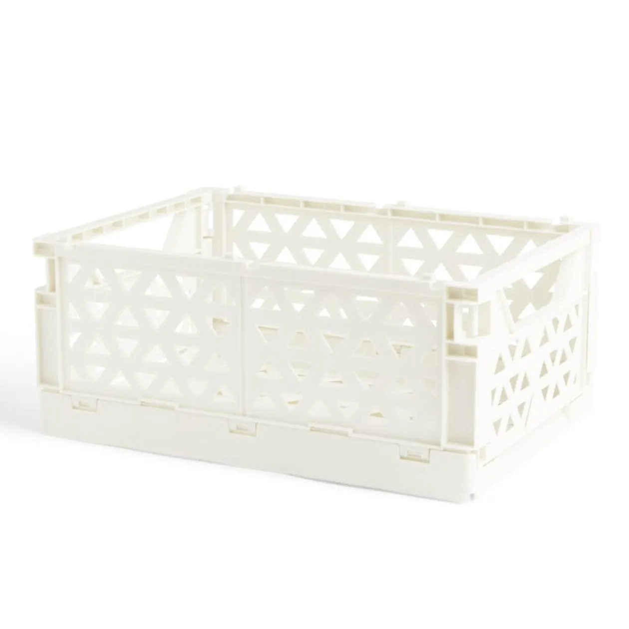 Caisse pliable beige pastel 9,1L- 33x23xH14cm