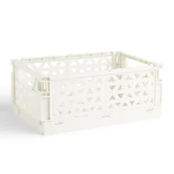 Caisse pliable beige pastel 9,1L- 33x23xH14cm