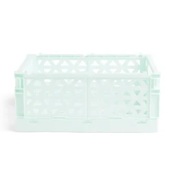 Caisse pliable vert pastel 9,1L- 33x23xH14cm
