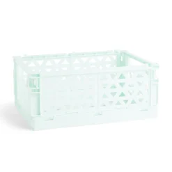 Caisse pliable vert pastel 9,1L- 33x23xH14cm