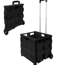 Caisse pliante 45 Là roulettes noir