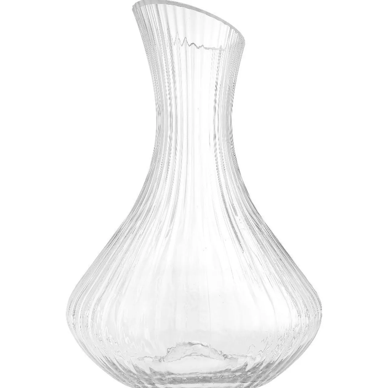 Carafe à décanter 1,5L strie en relief verre transparent