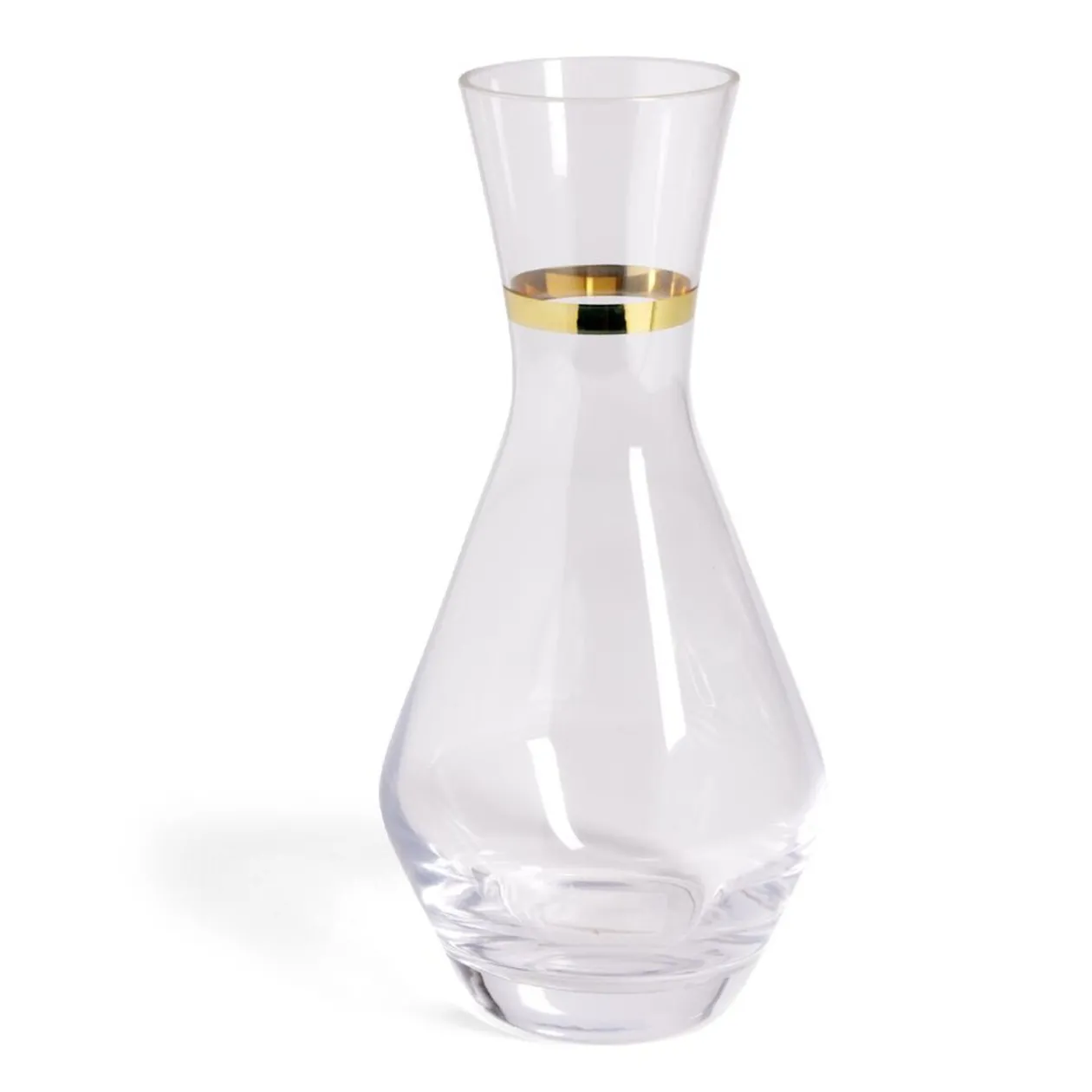 Carafe en verre goulot liseré doré 1,3L