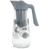 Carafe en verre 1,5L avec infuseur en silicone