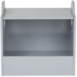 Casier de rangement superposable bois gris