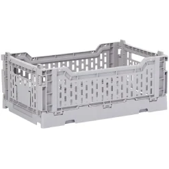 Casier pliant plastique gris 4 L