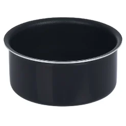 Casserole aluminium noir x3 avec poignée amovible x1