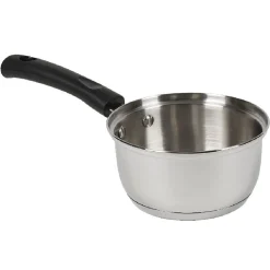 Casserole inox avec poignée bakélite noir ø 18 cm