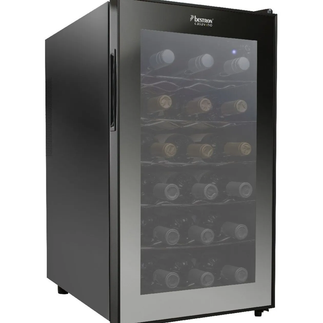 Cave à vin de service 18 bouteilles noir