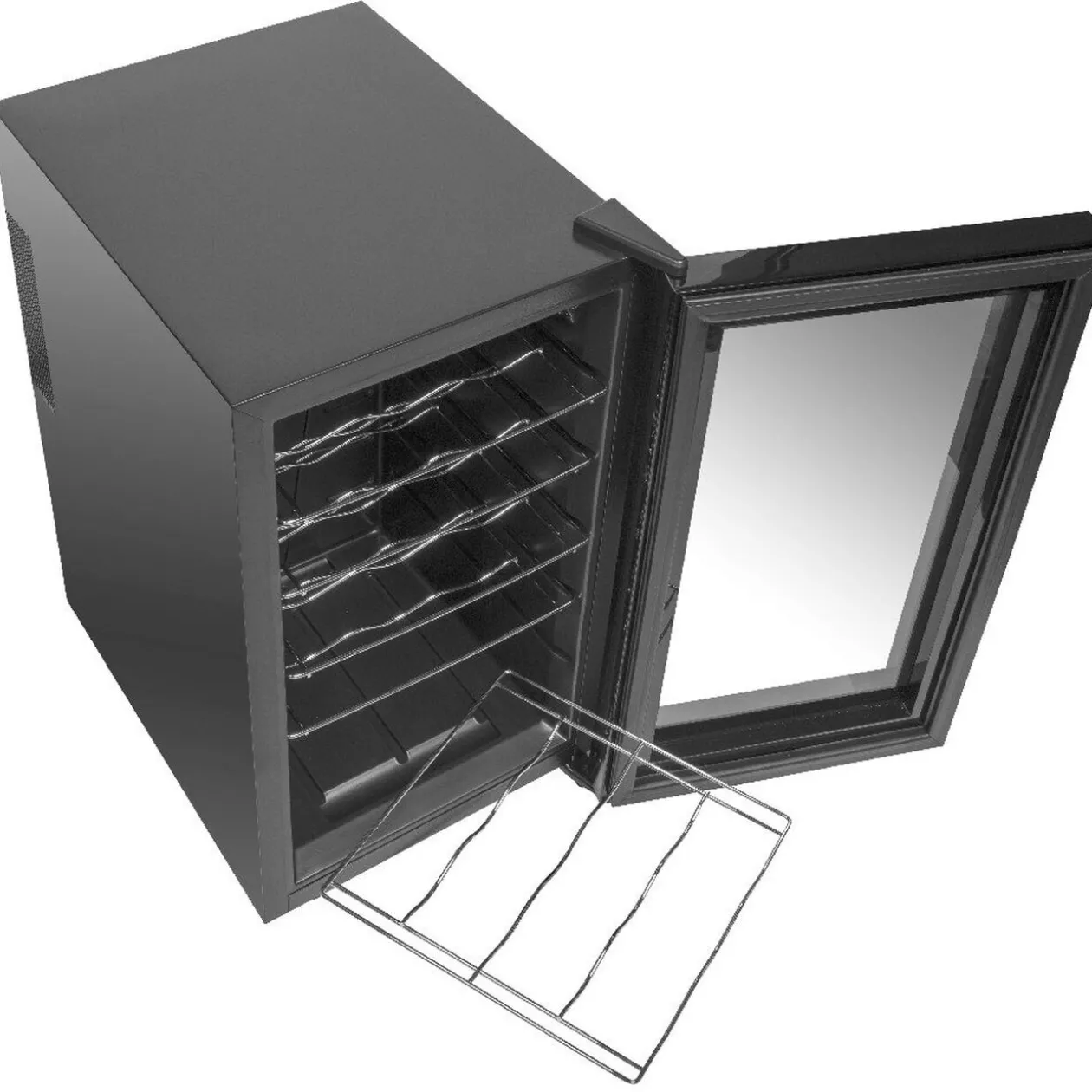 Cave à vin de service 18 bouteilles noir