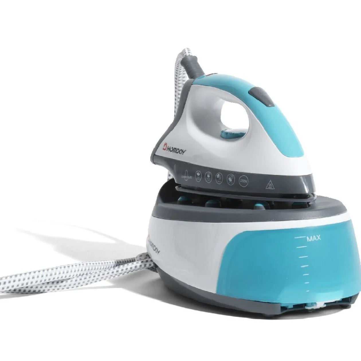 Centrale vapeur blanc et acier 2200 W