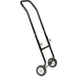 Chariot avec panier à bûches en métal noir