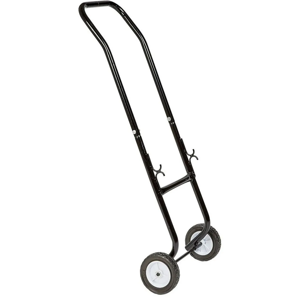 Chariot avec panier à bûches en métal noir