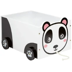 Chariot enfant en bois sur roulettes design animal