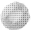 Charlotte de douche à pois plastique blanc et noir