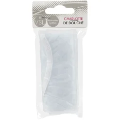 Charlotte de douche en plastique noir