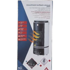 Chauffage rafraîchisseur d'air 2 en 1 800W noir