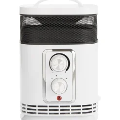 Chauffage soufflant céramique 360° Homday blanc et noir