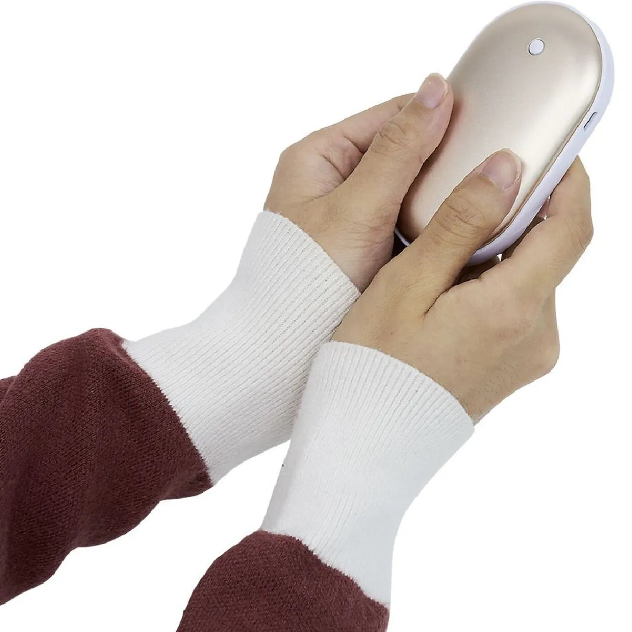 Chauffe-mains powerbank rechargeable 3000mAh