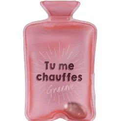 Chaufferette bouillotte réutilisable à message