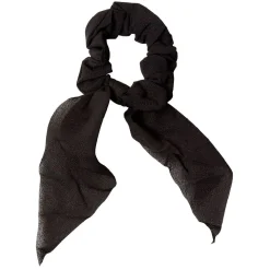 Chouchou effet tissu noué noir