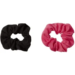 Chouchou en maille rose noir x2