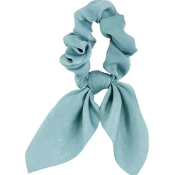 Chouchou façon noeud foulard bleu