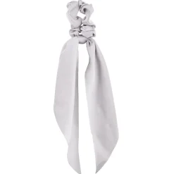 Chouchou foulard long argenté
