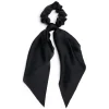 Chouchou foulard satiné noir