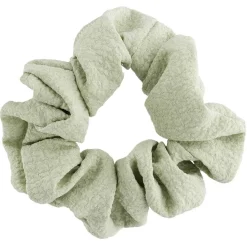 Chouchou gaze de coton vert et rose x3