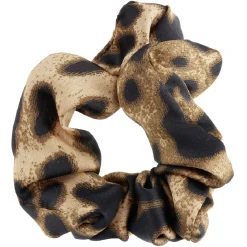 Chouchou imprimé léopard et beige x3