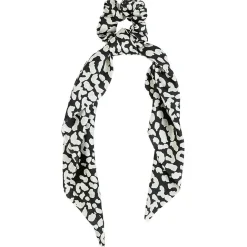 chouchou imprimé noir et blanc