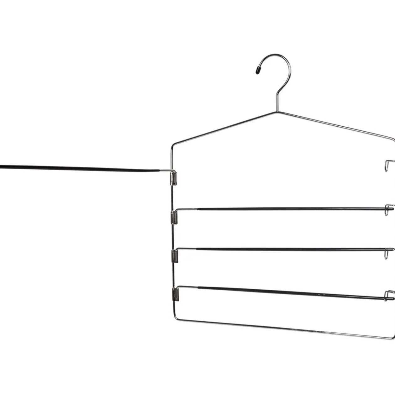 Cintre 4 pantalons en métal noir