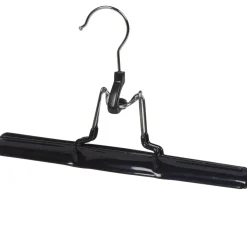 Cintre à pince acier revêtement plastique noir x2