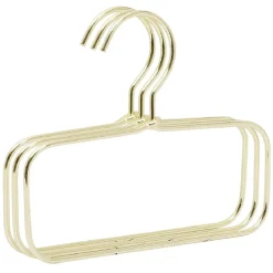 Cintre accessoire métal jaune doré x3