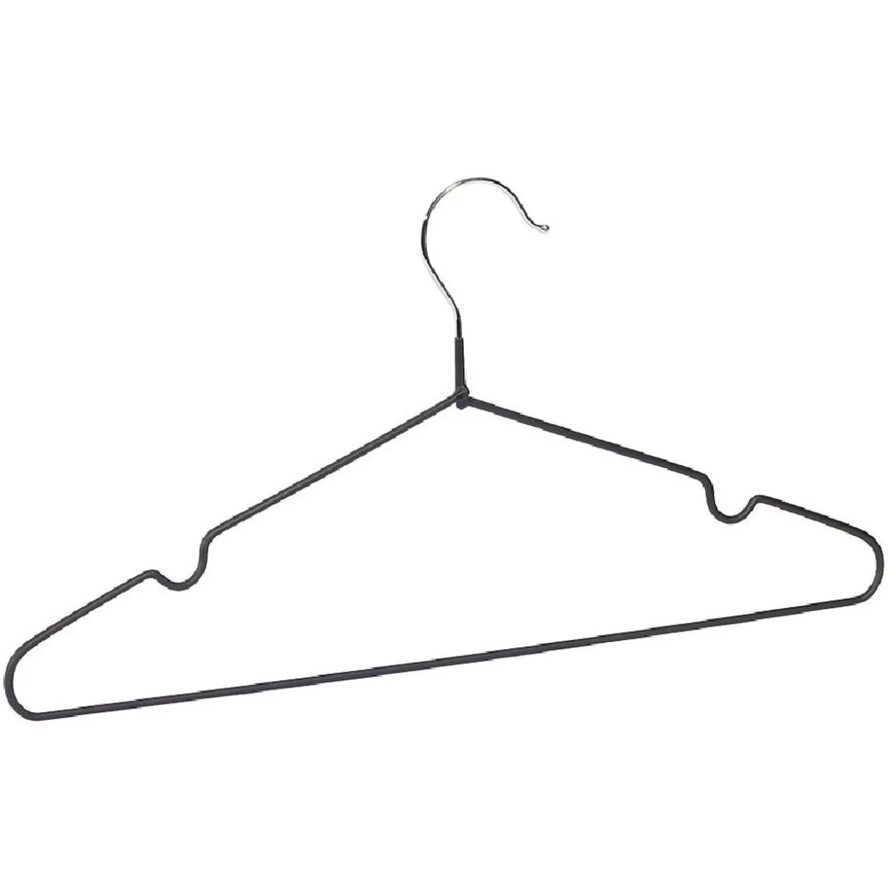 Cintre antiglisse acier revêtement plastique noir x5