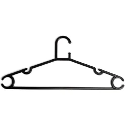 Cintre en plastique Noir x5 - L38,5xH17cm