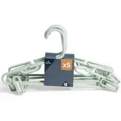 Cintre enfant à pinces plastique blanc x5