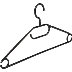 Cintre noir à crochet rotatif x10