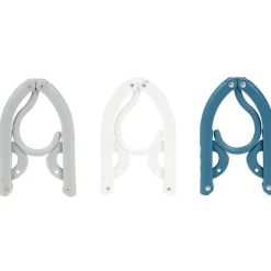 Cintre pliable bleu blanc et gris x3