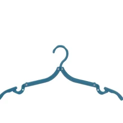 Cintre pliable bleu blanc et gris x3