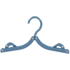 Cintre pliable bleu blanc et gris x3