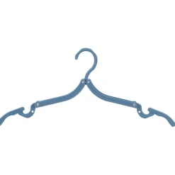 Cintre pliable bleu blanc et gris x3