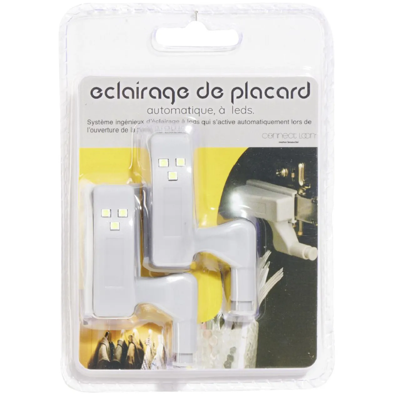 Éclairage de placard automatique à LED x2