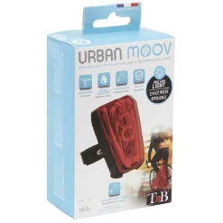 Éclairage vélo arrière rouge avec lazer URBAN MOOV