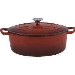 Cocotte en fonte rouge ø 32 cm