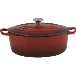 Cocotte en fonte rouge ø 28 cm