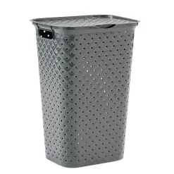 Coffre à linge design diamant