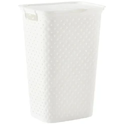 Coffre à linge design diamant